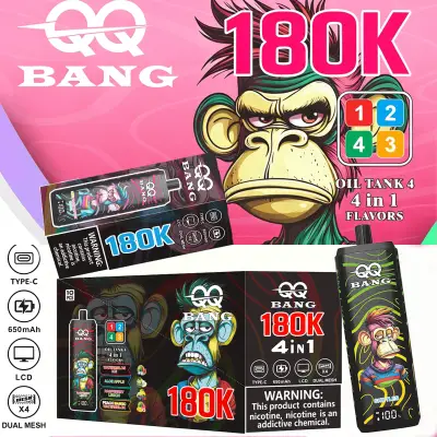QQ Bang 180K Puffs 4 w 1 – e-papieros jednorazowy