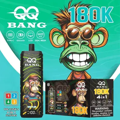 QQ Bang 180K Puffs 4 w 1 – e-papieros jednorazowy - obrazek 9