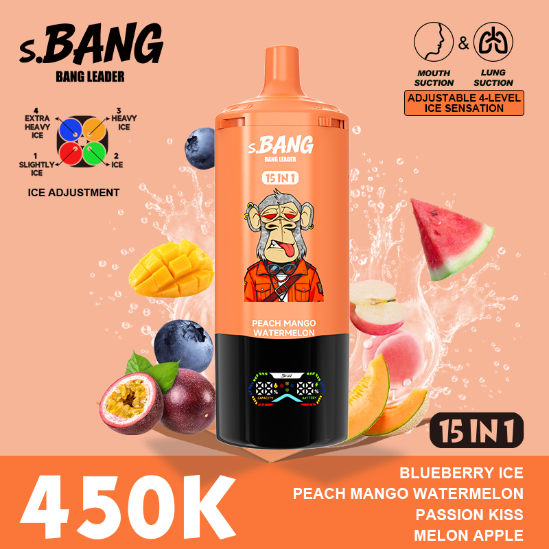 Bang Leader 450K Puffs 15 w 1 – e-papieros jednorazowy - obrazek 9
