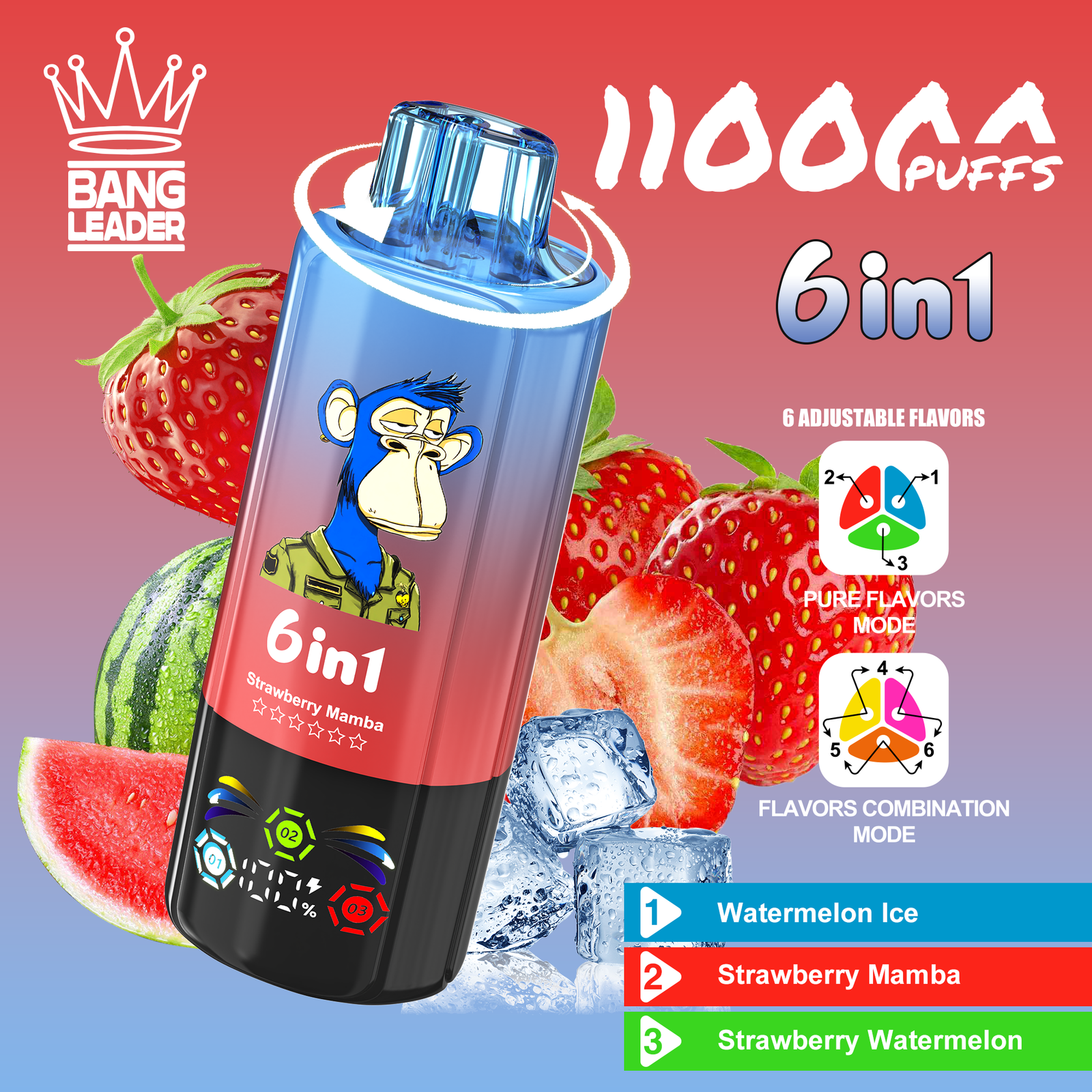 Bang Leader 110K Puffs 6 w 1 – e-papieros jednorazowy - obrazek 10