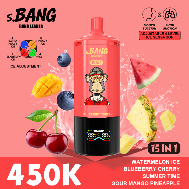 Bang Leader 450K Puffs 15 w 1 – e-papieros jednorazowy - obrazek 8
