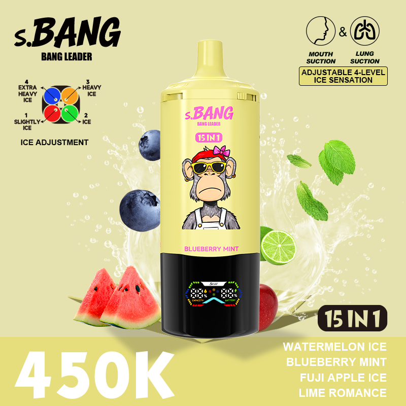 Bang Leader 450K Puffs 15 w 1 – e-papieros jednorazowy - obrazek 7