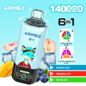 Airmez FOX 140K Puffs 6-in-1 Disposable Vape