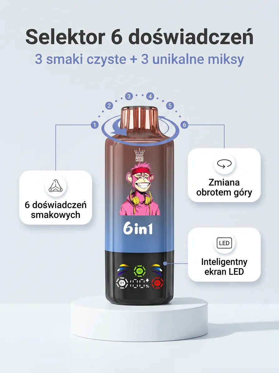 E-papieros BANG 110K (6 w 1) – szczegół 2