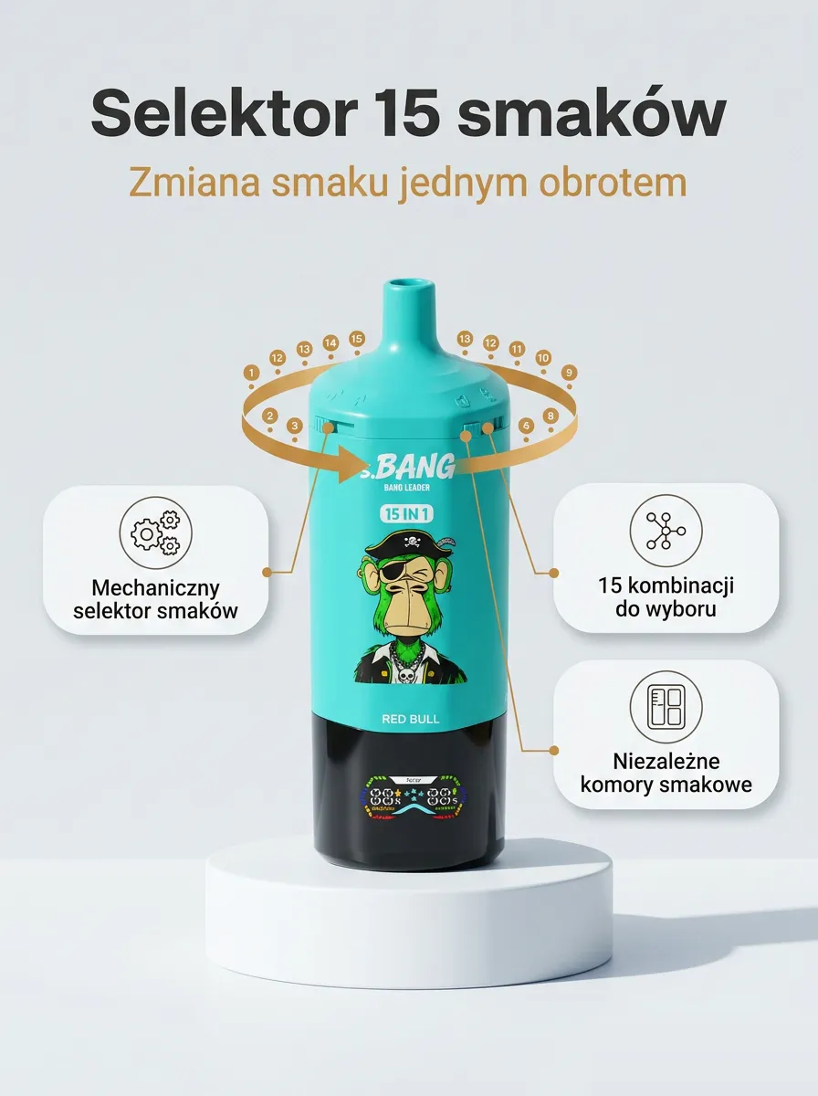 E-papieros BANG 450K (15 w 1) – szczegół 2