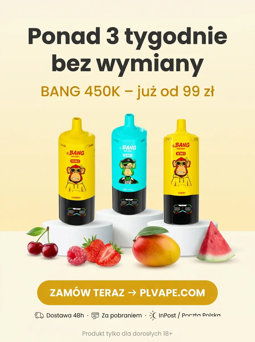 E-papieros BANG 450K (15 w 1) – szczegół 6