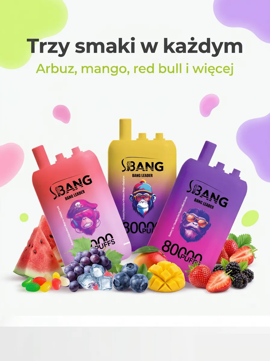 E-papieros BANG 80K (3 w 1) – szczegół 3