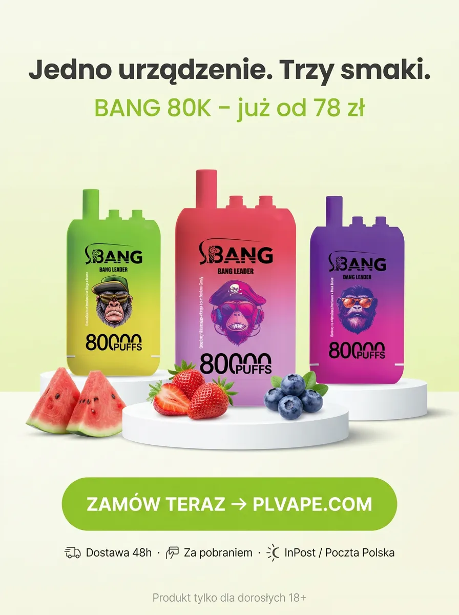 E-papieros BANG 80K (3 w 1) – szczegół 6