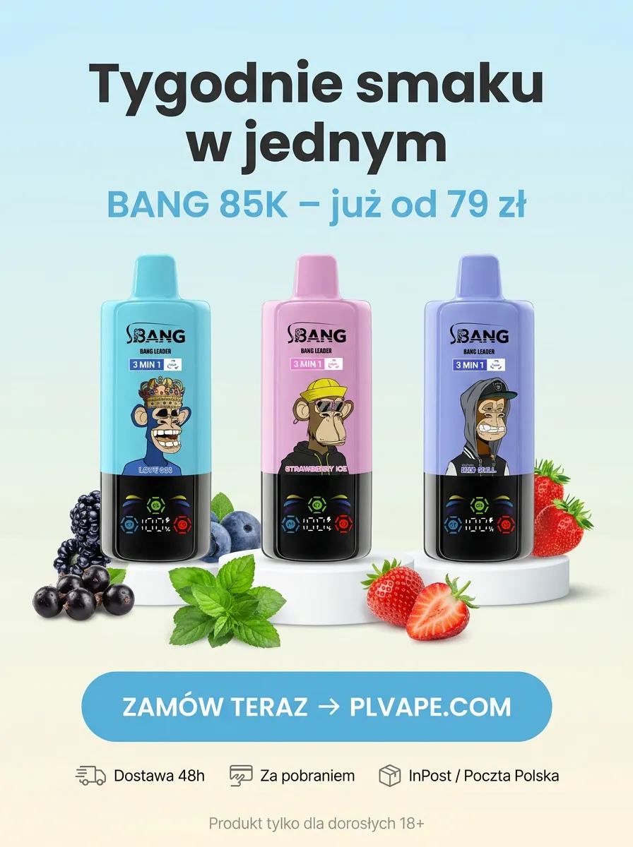 E-papieros BANG 85K (3 w 1) – szczegół 6
