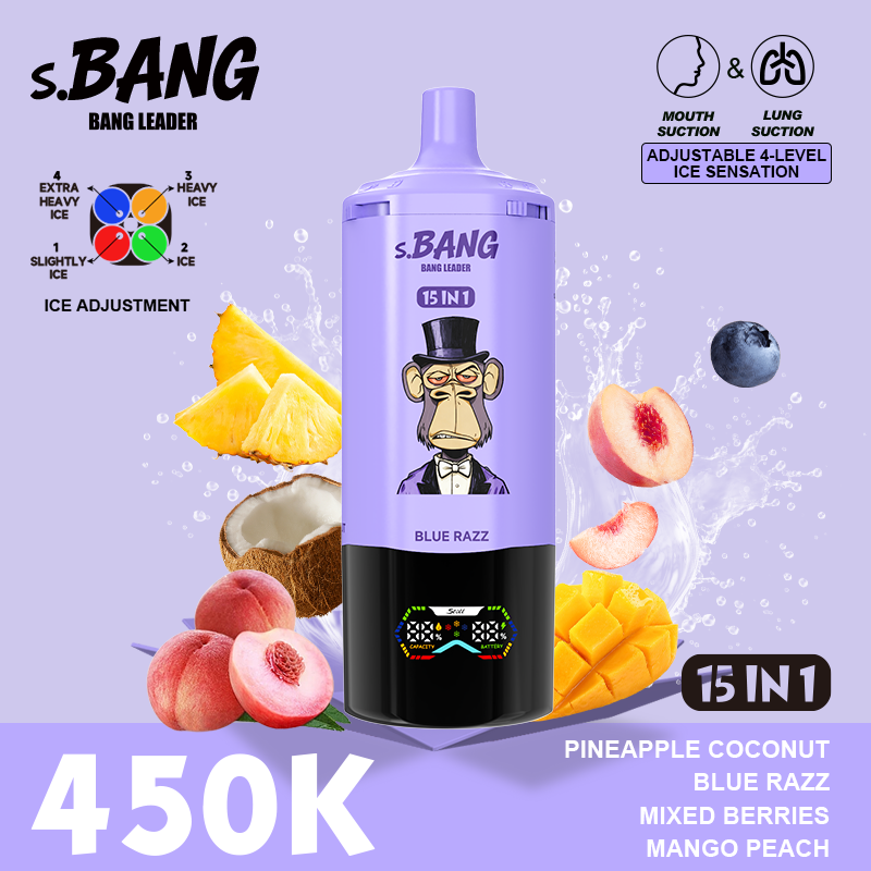 Bang Leader 450K Puffs 15 w 1 – e-papieros jednorazowy - obrazek 5