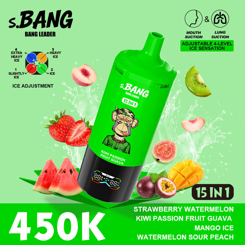 Bang Leader 450K Puffs 15 w 1 – e-papieros jednorazowy - obrazek 4