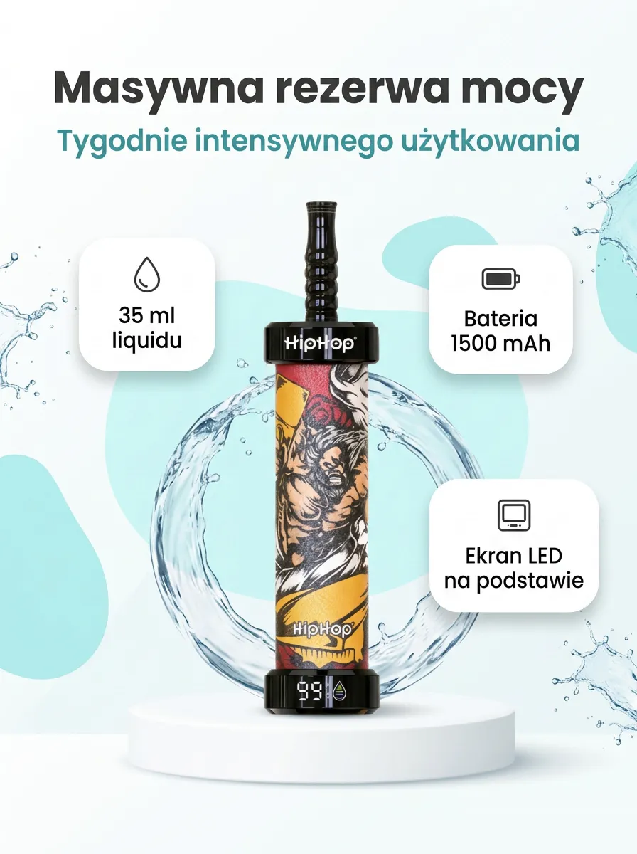 E-papieros HipHop E-Hookah 80K – szczegół 3