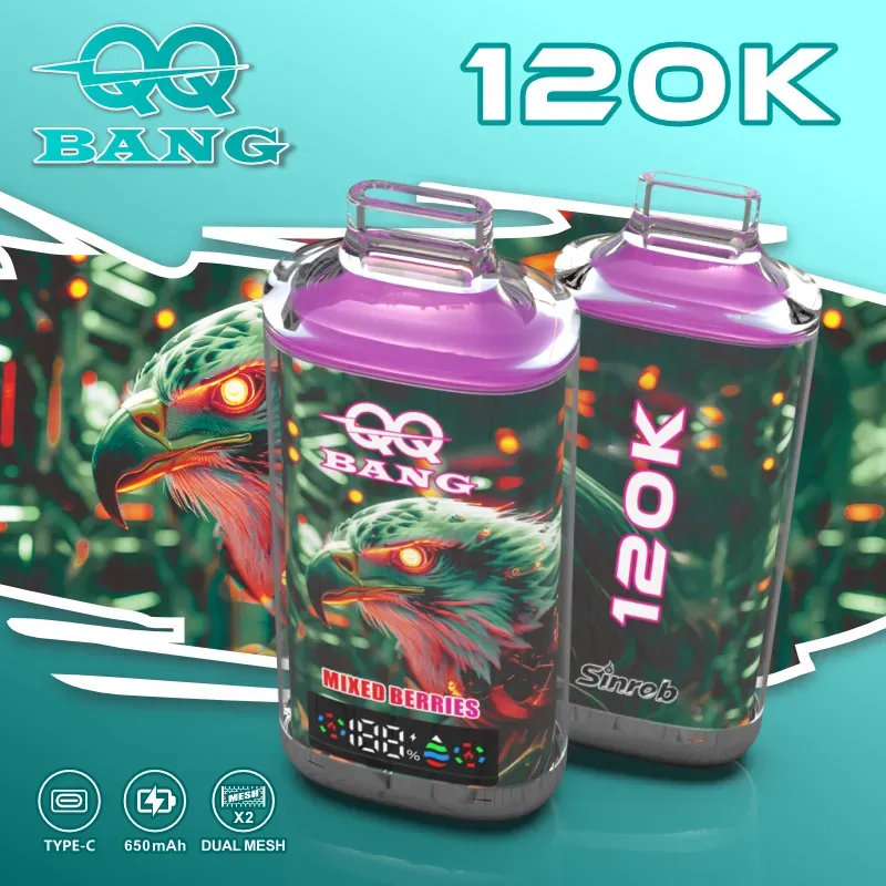 QQ Bang 120K Crystal Puffs – e-papieros jednorazowy - obrazek 6